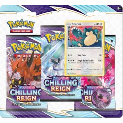 Pokémon TCG: Sword and Shield - Chilling Reign 3 Pack Blister - Snorlax